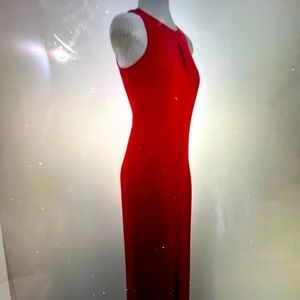 Calvin Klein red long dress